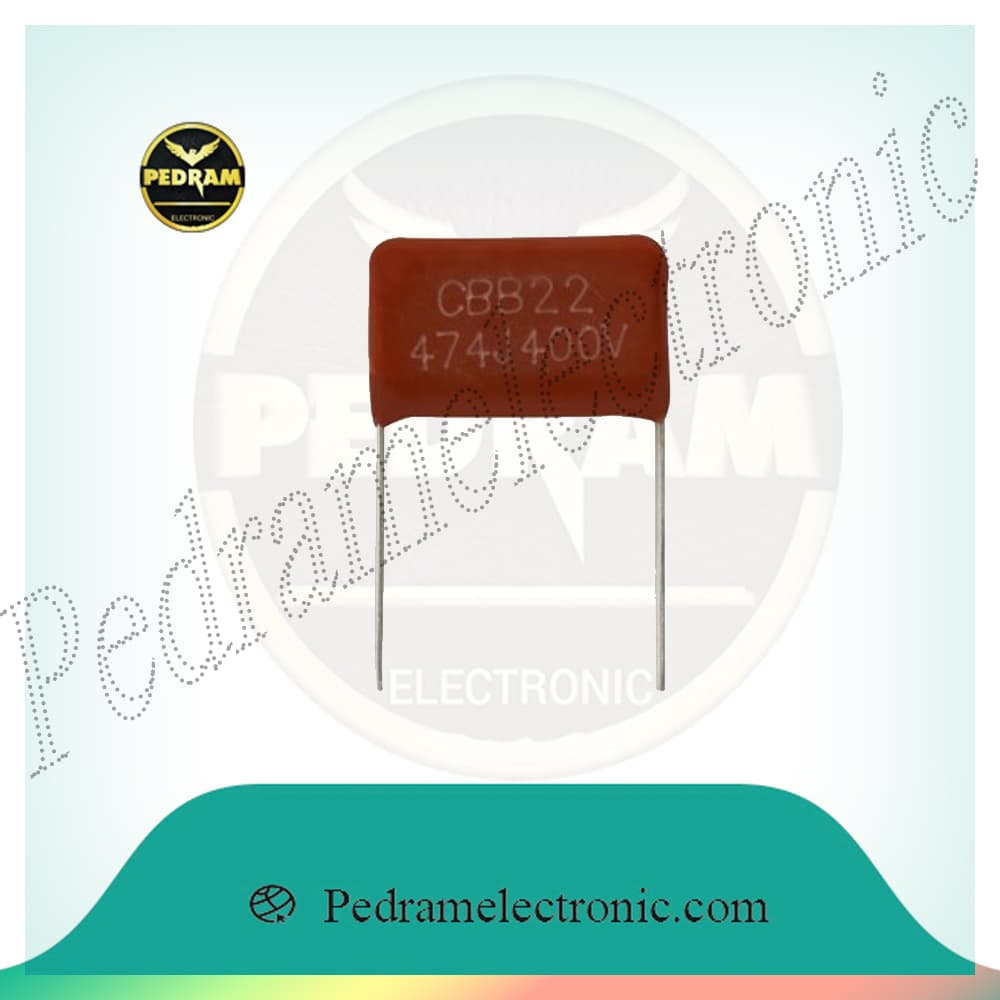 خازن پلی استر 470NF 400 474-400 POL