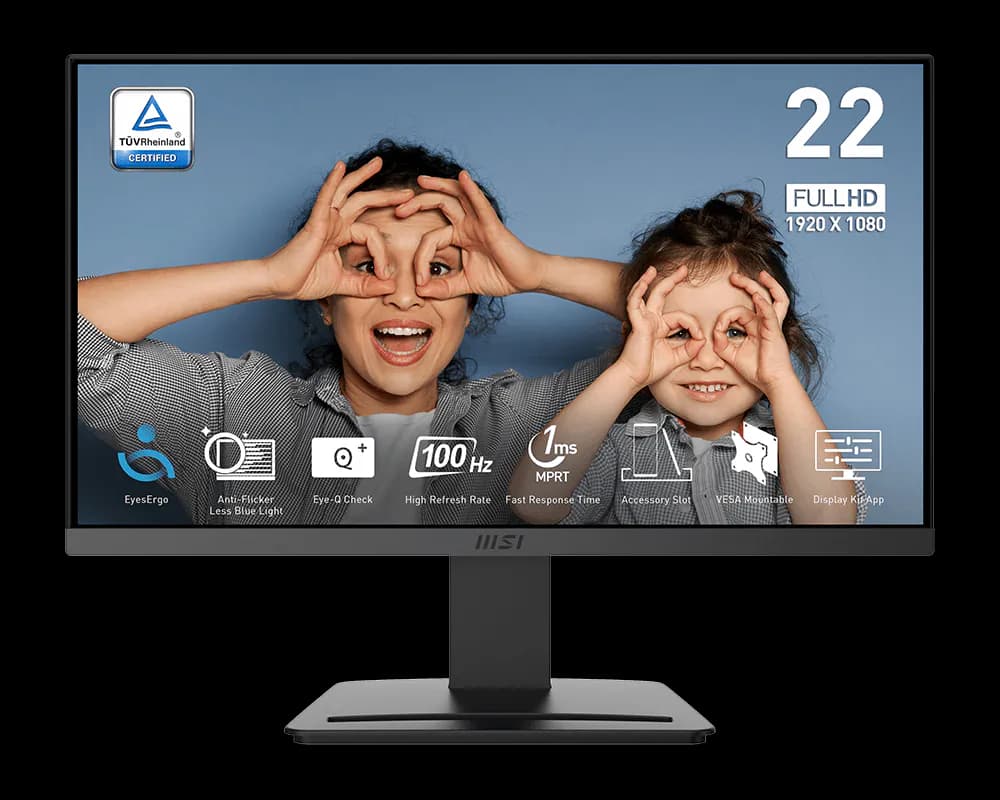 مانیتور ام اس آی 22 اینچ LED MSI PRO MP223 E2 22inc 100Hz VA