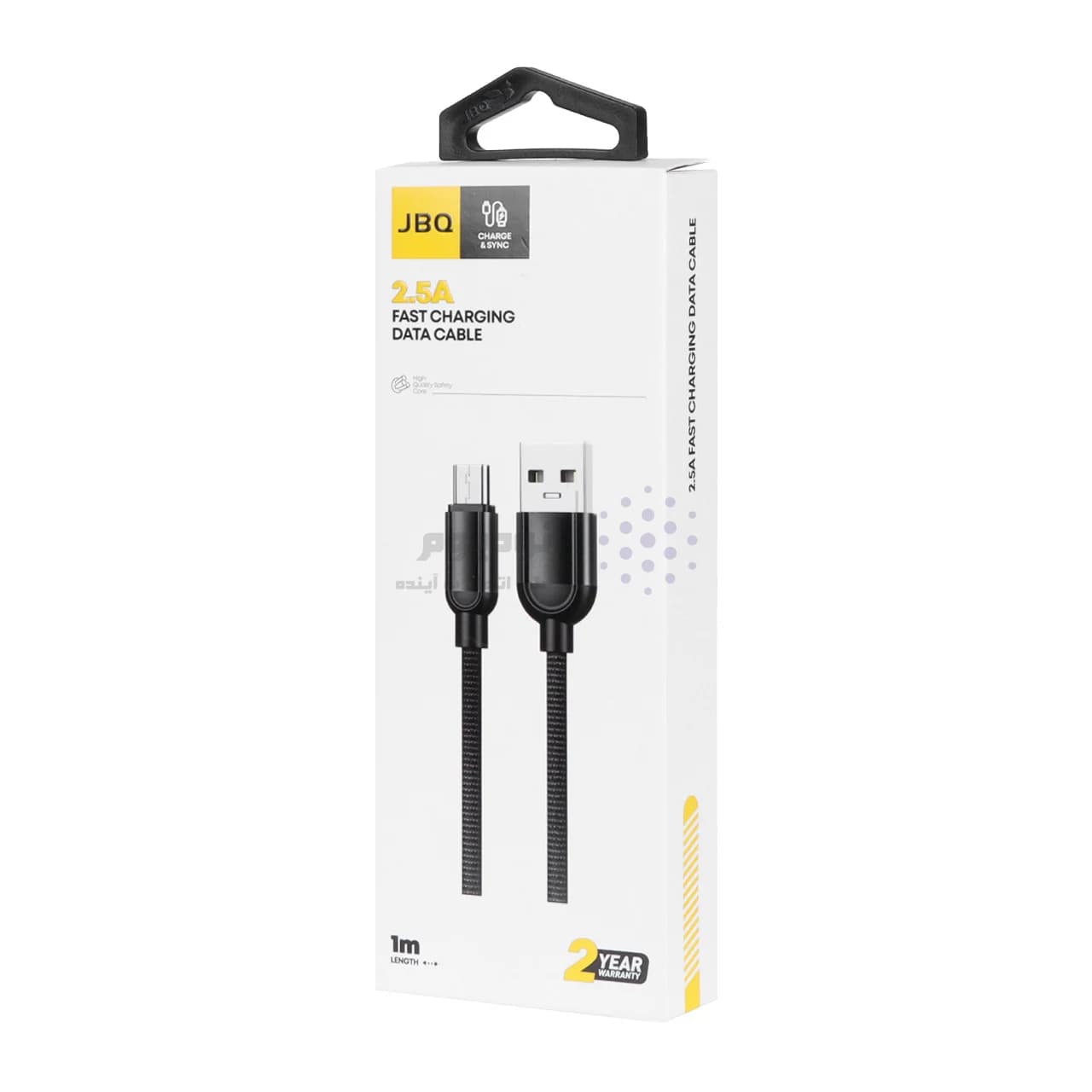 کابل شارژ فست اندروید JBQ مدل CA-610 – مشکی (گارانتی یکساله رصاصی) — تصویر ۳