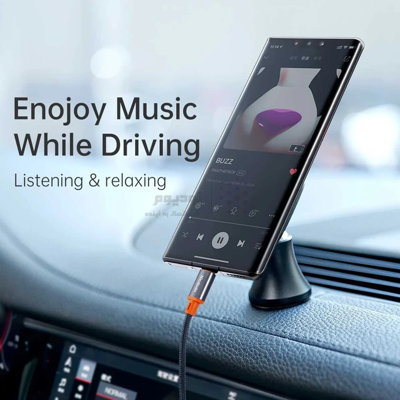 کابل 1.8 متری Mcdodo Lightning TO Aux مدل CA-089 – مشکی (گارانتی متین) — تصویر ۵
