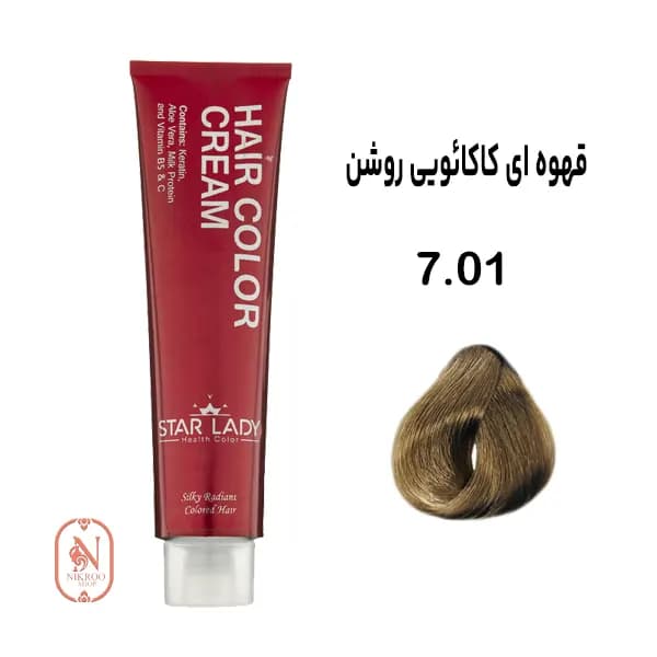 رنگ مو 7/01 STARLADY