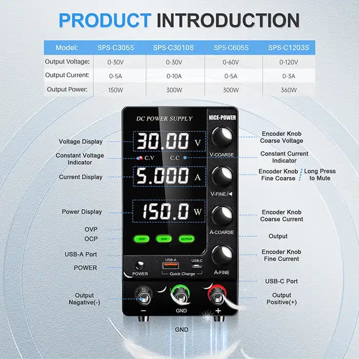 منبع تغذیه نایس پاور NICE POWER SPS‐C3010S — تصویر ۴