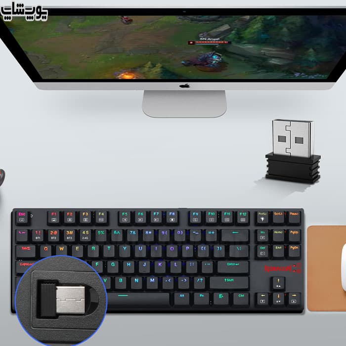 کیبورد گیمینگ بی سیم مکانیکال ردراگون مدل K607 APS Pro — تصویر ۲