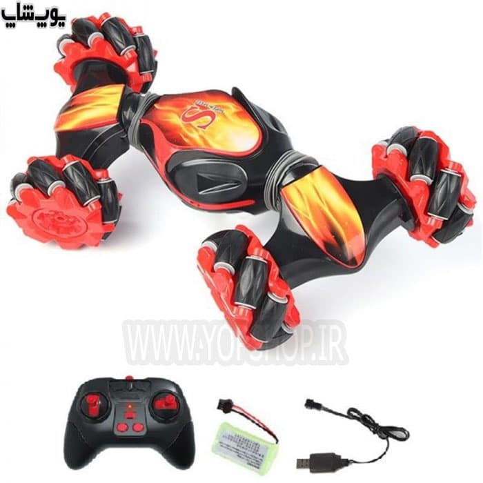 ماشین بازی کنترلی آفرود 2 حالته مدل Stunt Car CV8818