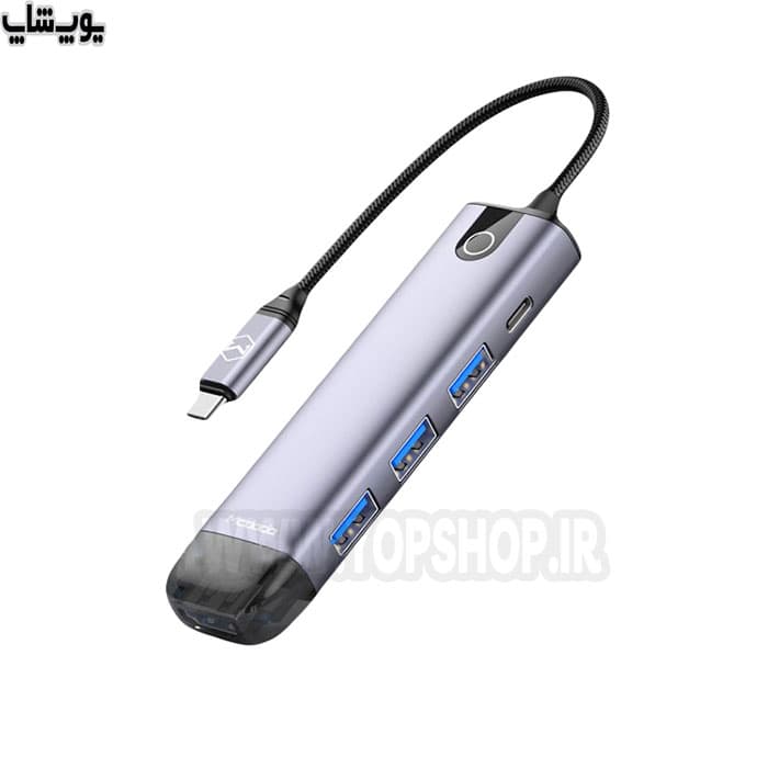 مبدل Type-C به Type-C ،USB3.0 ،HDMI مک دودو مدل HU-7750