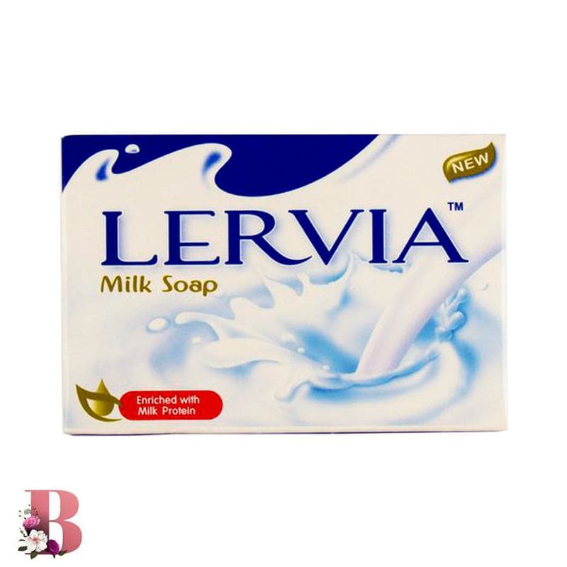 صابون سفید کننده و روشن کننده لرویا مدل شیری وزن ۹۰ گرم | Lervia Milk Soap 90 gr