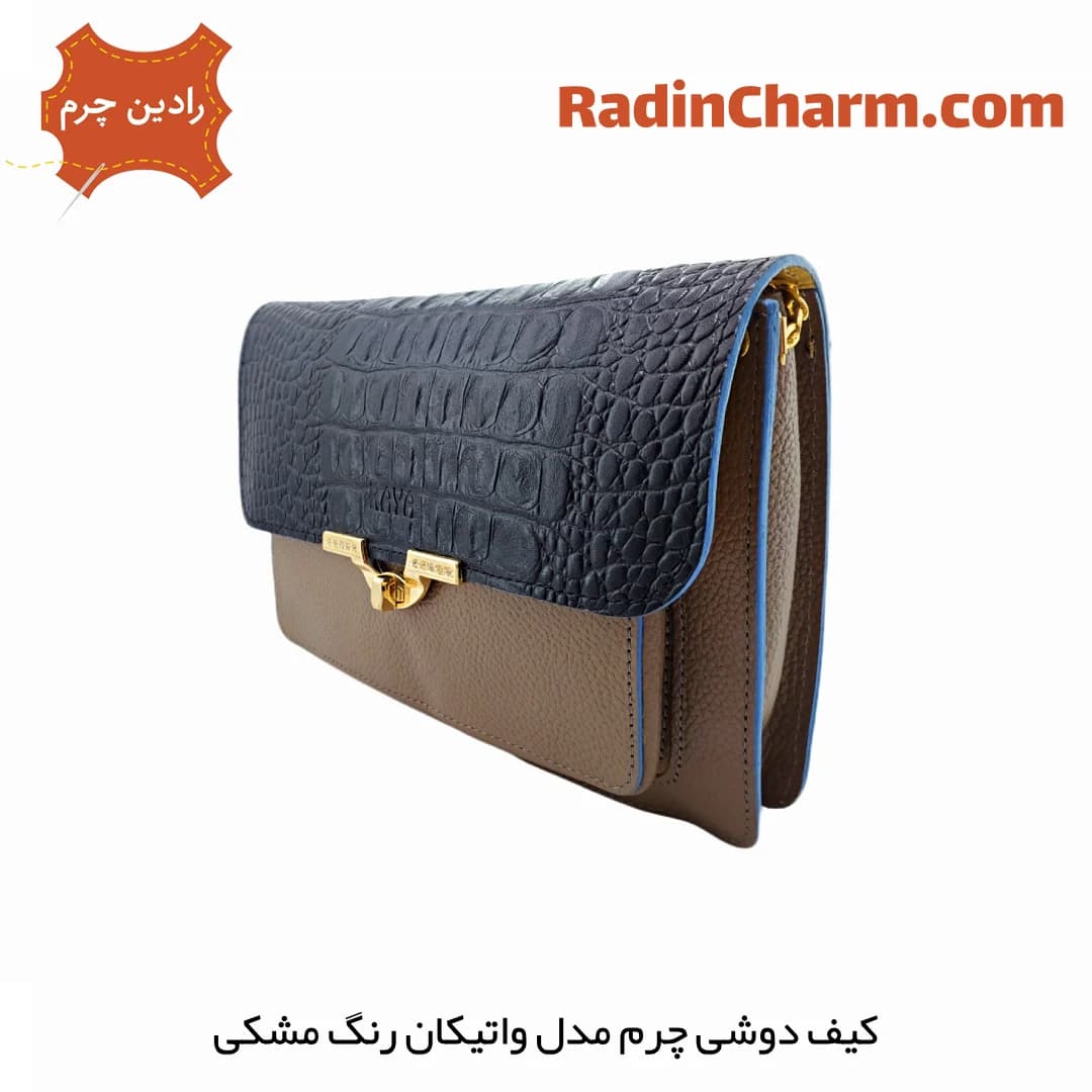 کیف دوشی چرم مدل واتیکان — تصویر ۲