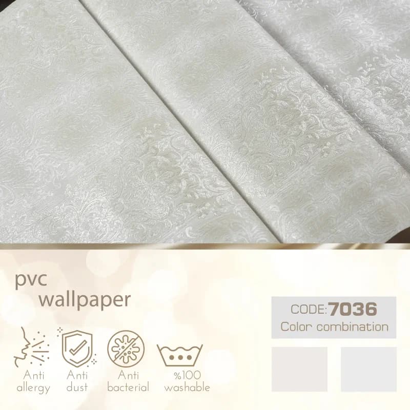کاغذ دیواری پلوتونیوم طرح راه راه کد 7036 — تصویر ۵