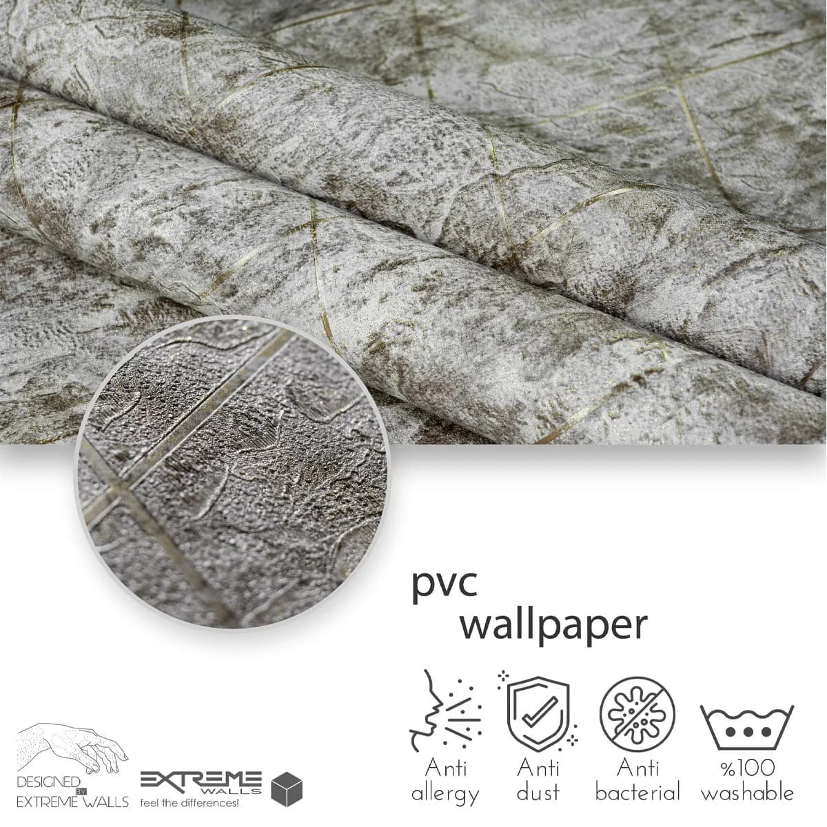 کاغذ دیواری اتم طرح هندسی کد 6121 — تصویر ۵