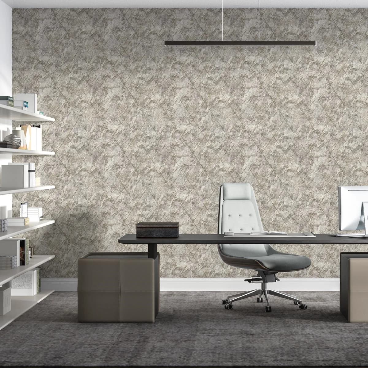 کاغذ دیواری اتم طرح هندسی کد 6121 — تصویر ۳