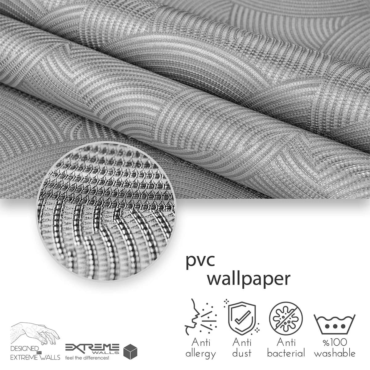 کاغذ دیواری اتم طرح هندسی کد 6045 — تصویر ۵