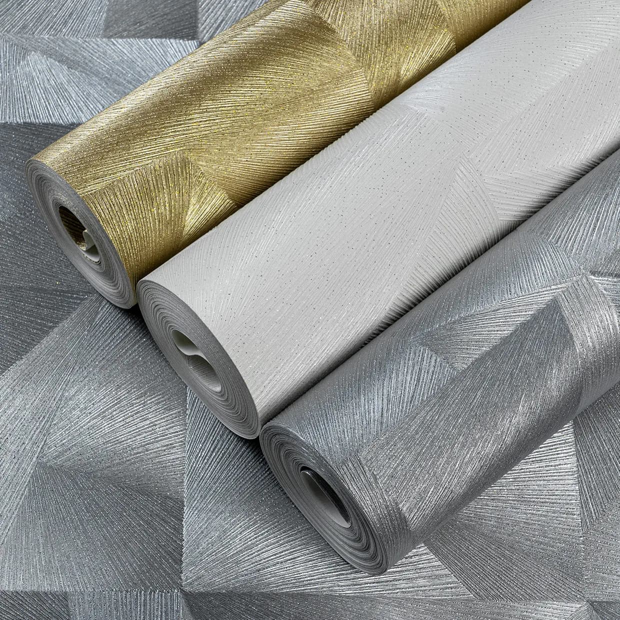 کاغذ دیواری اتم طرح هندسی کد 6043 — تصویر ۳