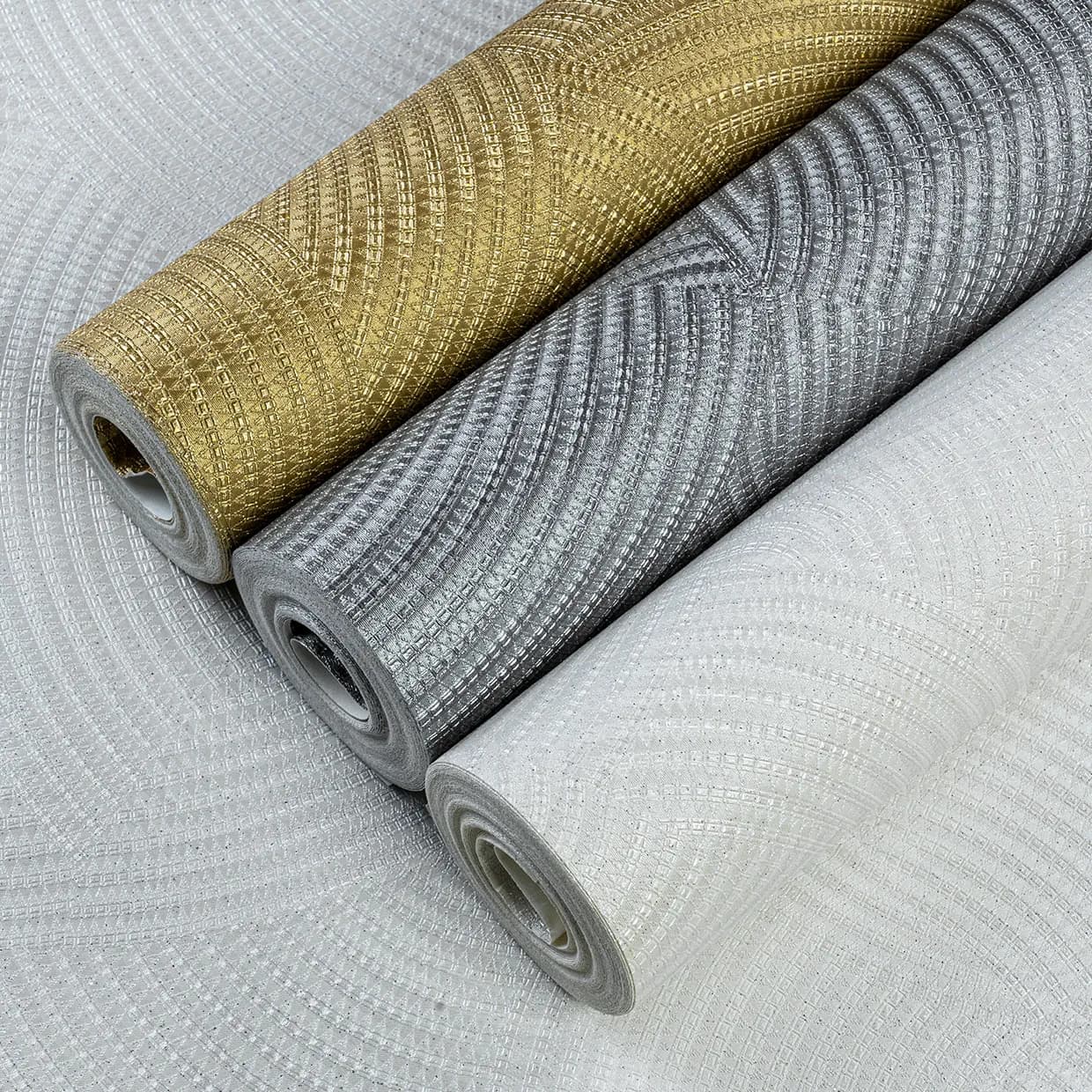 کاغذ دیواری اتم طرح هندسی کد 6041 — تصویر ۳