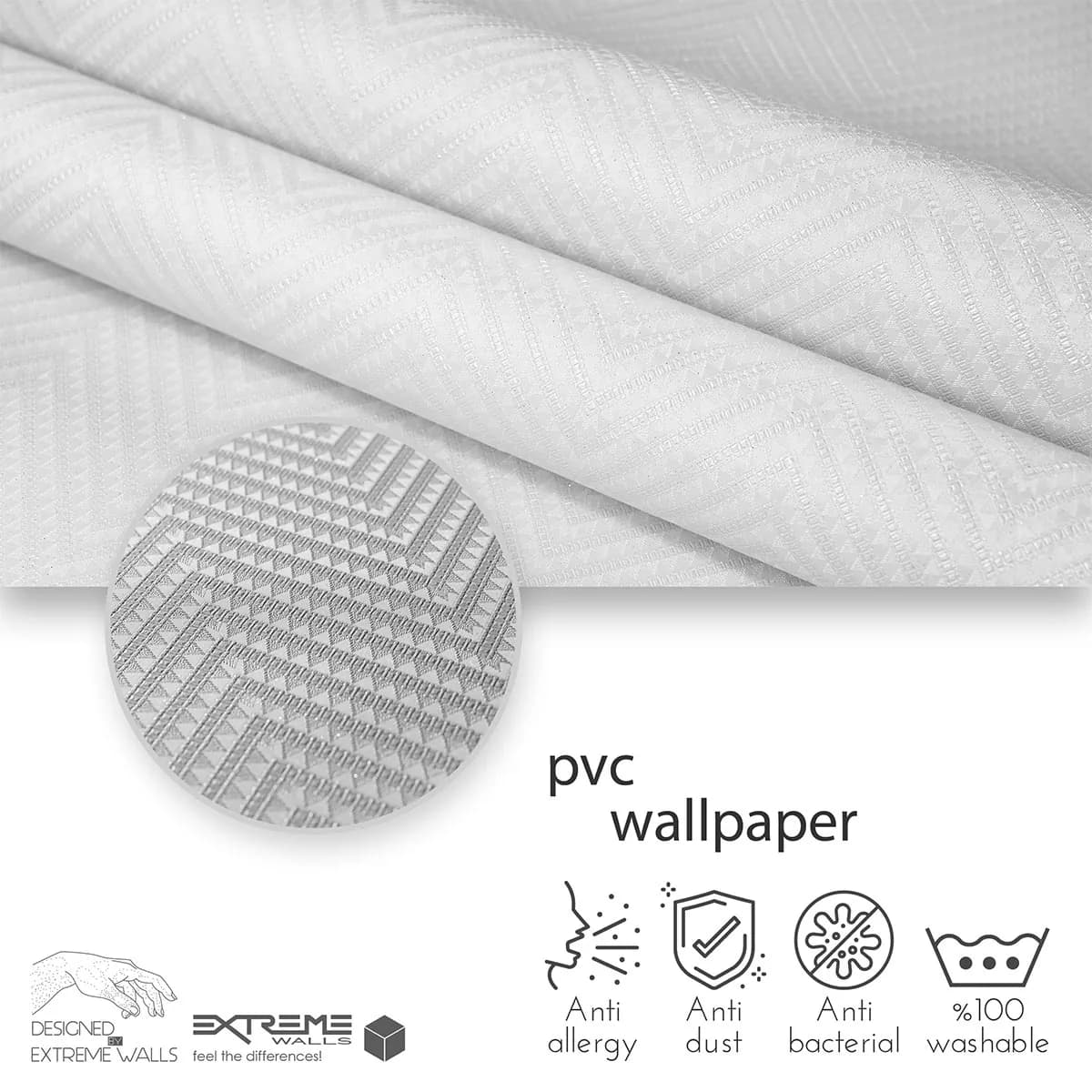 کاغذ دیواری اتم طرح هندسی کد 6042 — تصویر ۵