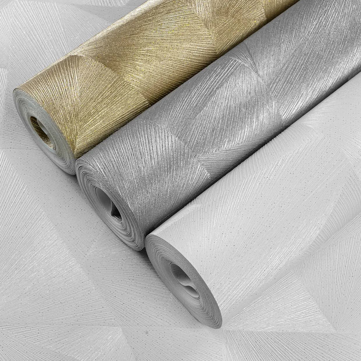 کاغذ دیواری اتم طرح هندسی کد 6040 — تصویر ۲