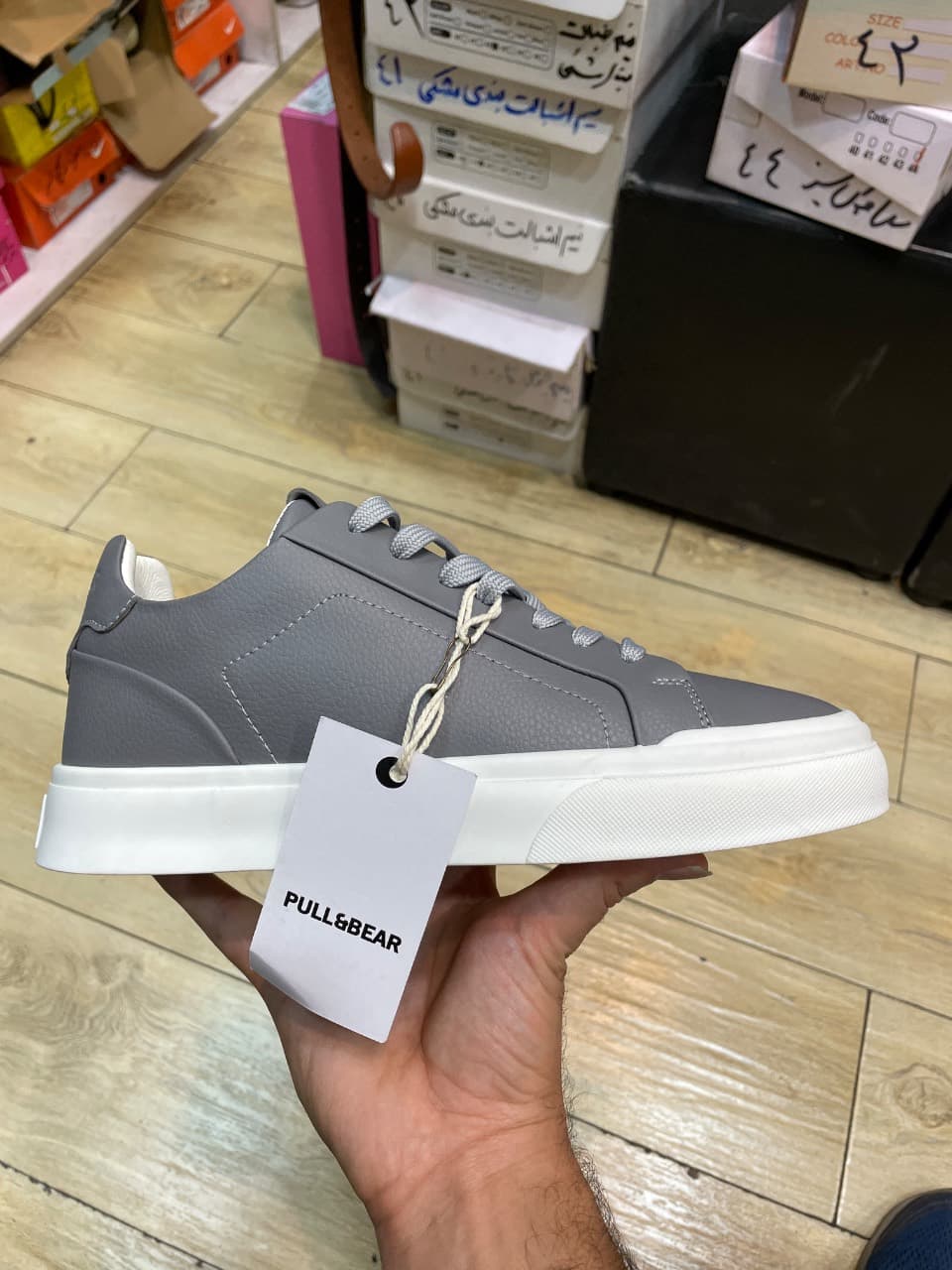کفش ونس مردانه طوسی برند Pull&Bear – کد۰۳