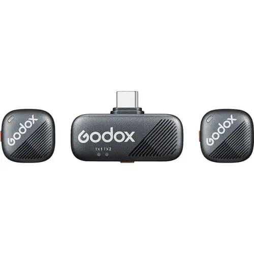 میکروفن یقه ای بیسیم گودکس Godox Cube-S 2-Person دو نفره با کانکتور USB-C — تصویر ۳