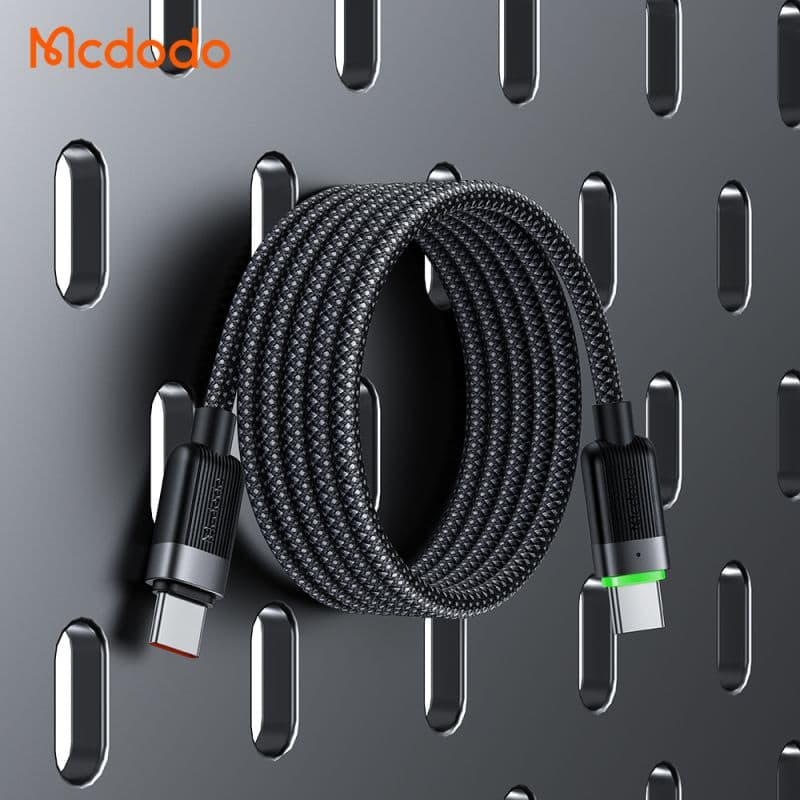 کابل شارژ تایپ سی به تایپ سی 60وات بدنه مگنتی مک دودو مدل MCDODO CA-2000 طول 1.2متر — تصویر ۷