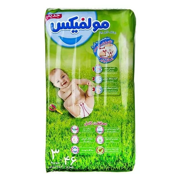 پوشک مولفیکس 38 عددي شماره 3 Molfix — تصویر ۲