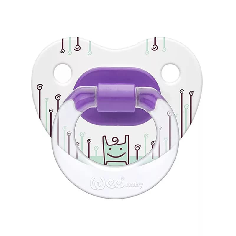 پستانک وي مدل 834 ارتودنسي تمام چاپ سایز 2 wee baby