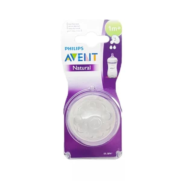 سر شيشه 2 قطره نچرال اونت جريان آهسته 1+ Avent — تصویر ۲