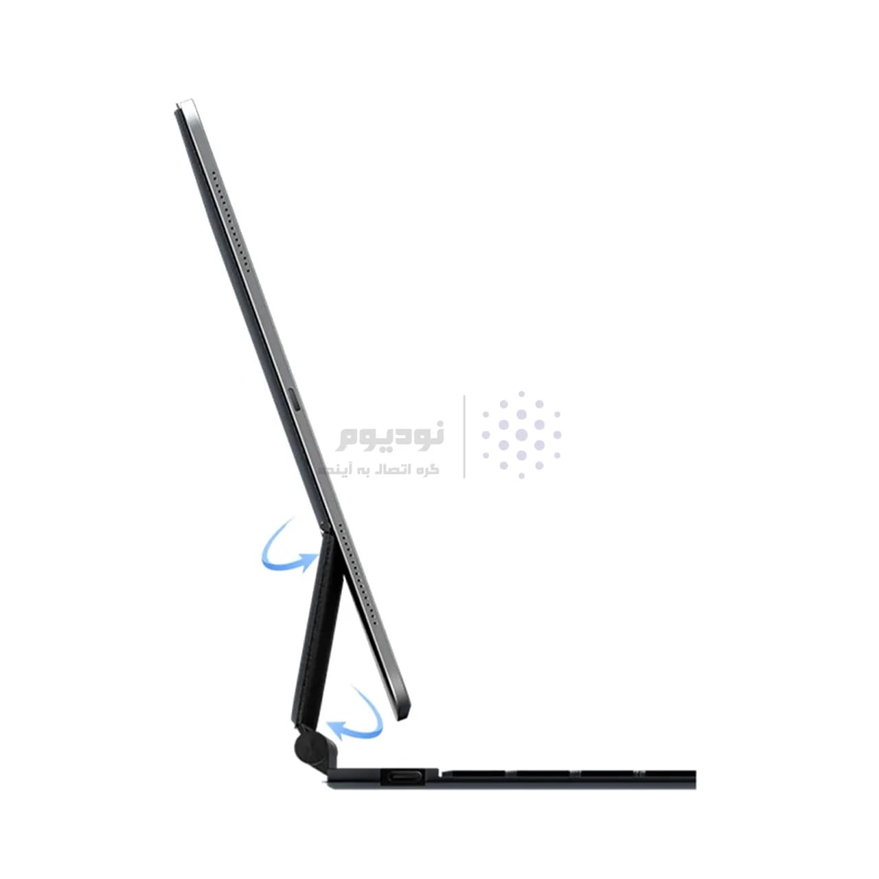 کاور کیبورد دار مغناطیسی بی سیم iPad 12.9 اینچ Wiwu مدل Combo – مشکیMN — تصویر ۵