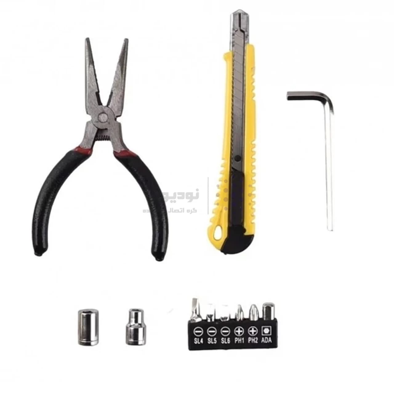 جعبه ابزار چراغدارمدل 7739-C – مشکی خاکی — تصویر ۵