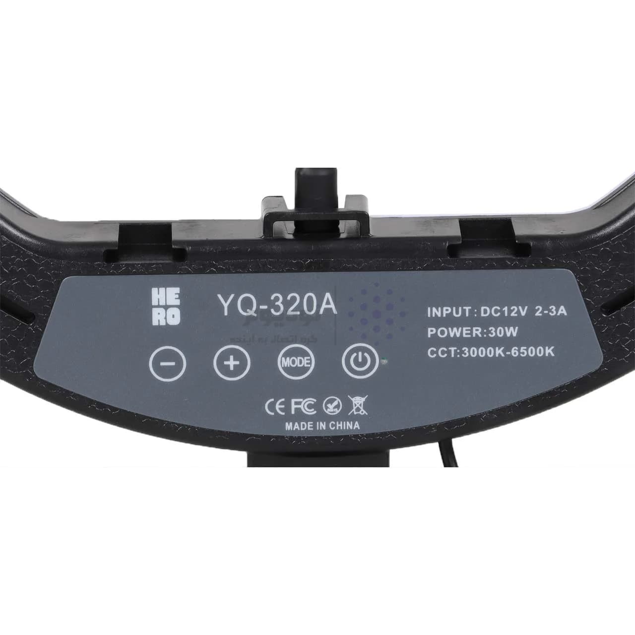 رینگ لایت 12 اینچ Hero مدل YQ-320A (بدون پایه) — تصویر ۴