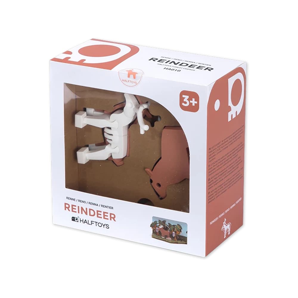 گوزن شمالی مگنتی HALFTOYS همراه با پس زمینه — تصویر ۵