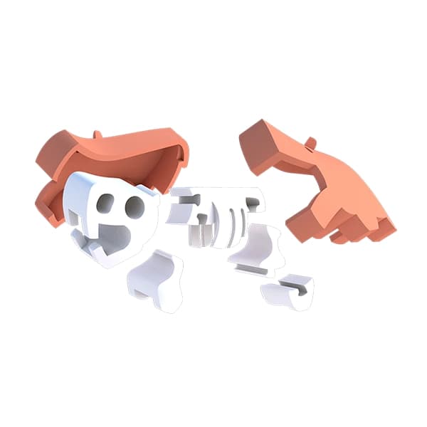 اسب آبی مگنتی HALFTOYS همراه با پس زمینه — تصویر ۴