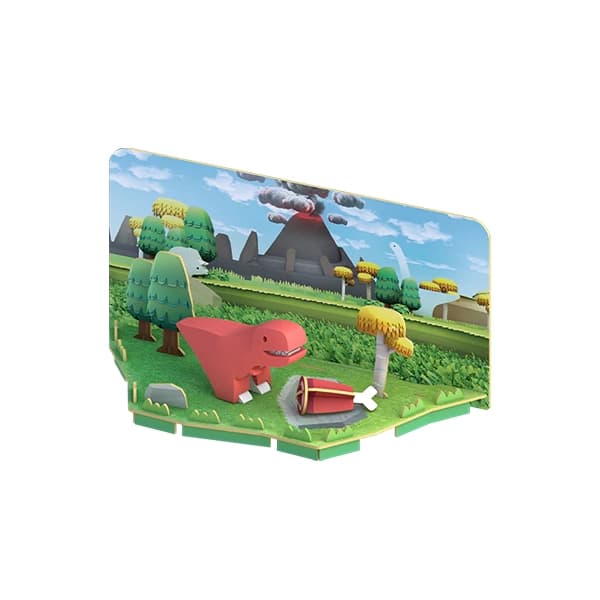 دایناسور تی رکس مگنتی HALFTOYS همراه با پس زمینه