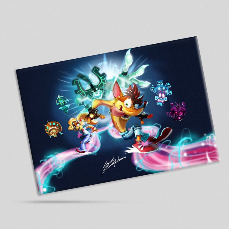 تابلو شاسی طرح Crash Bandicoot