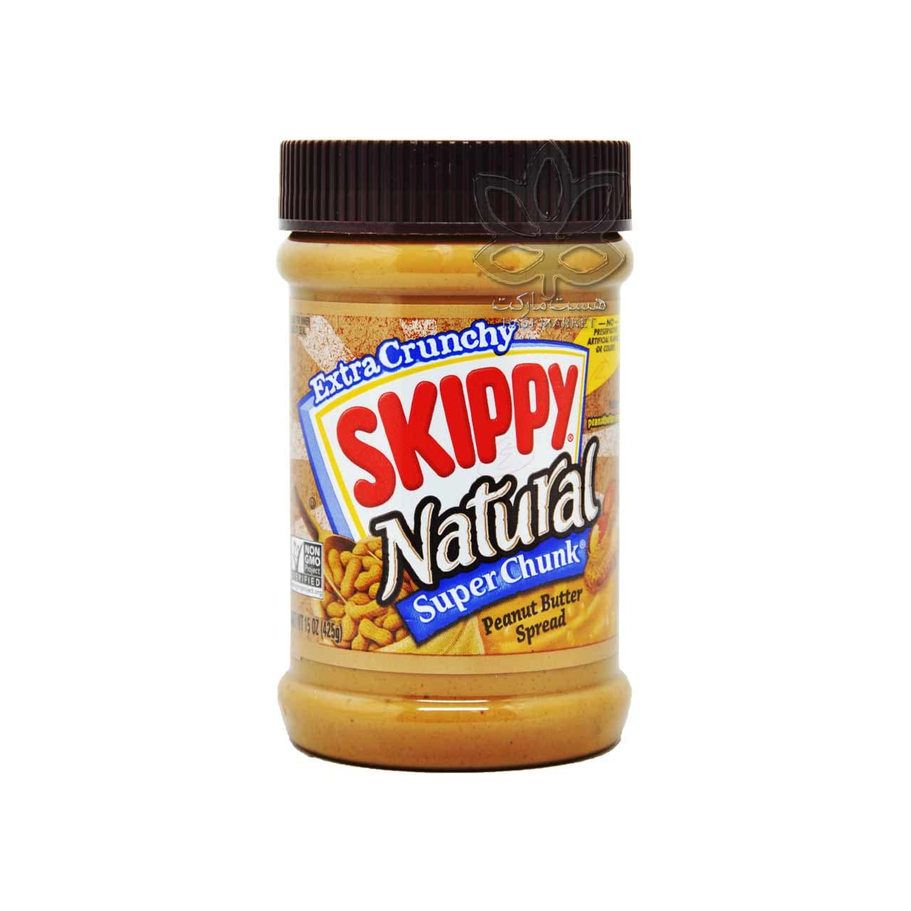 کره بادام زمینی سوپر چانک ۴۲۵ گرم نچرال اسکیپی – skippy