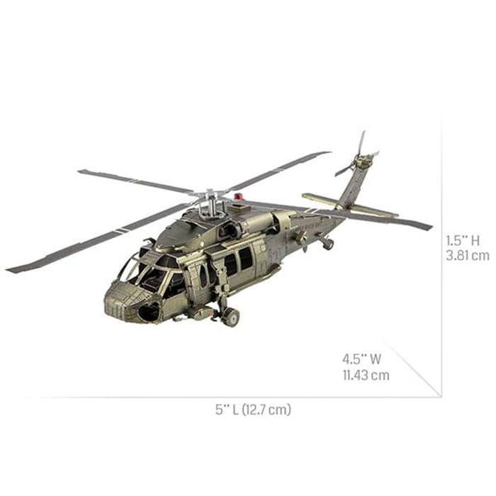 پازل سه بعدی فلزی Black Hawk — تصویر ۲
