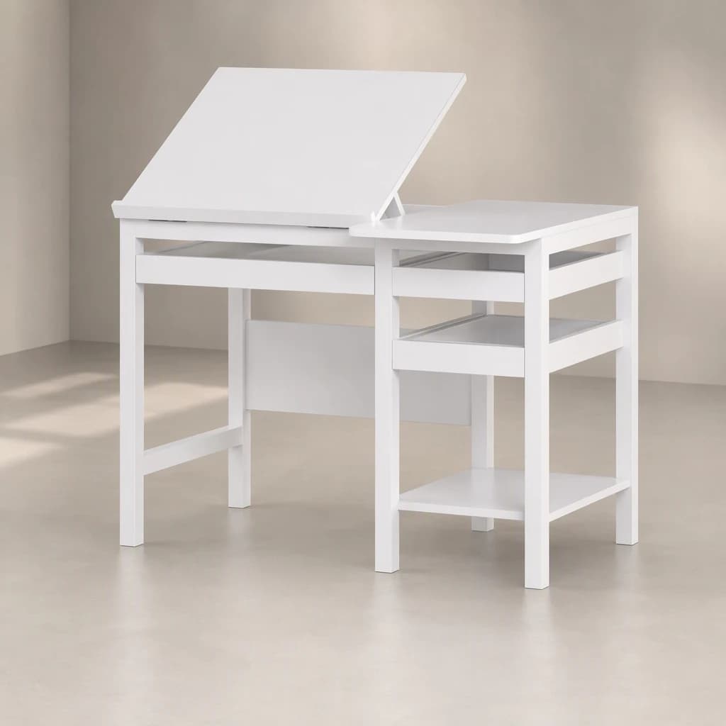 میز طراحی MDF و چوب مدل پالتینو