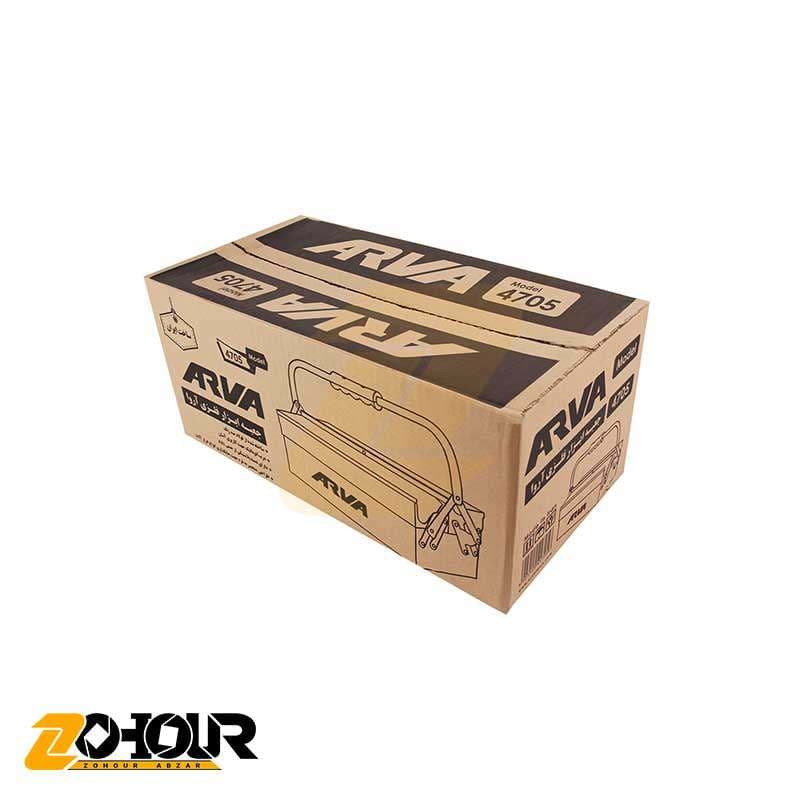 جعبه ابزار فلزی 40 سانتی 2 طبقه آروا مدل 4705 Arva — تصویر ۴