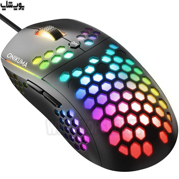 موس گیمینگ سیمی RGB اونیکوما مدل CW903