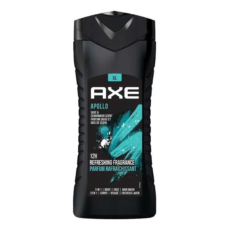 شامپو بدن مردانه اکس با رایحه مریمگلی و چوب سدر 400میل – AXE Apollo Shower Gel
