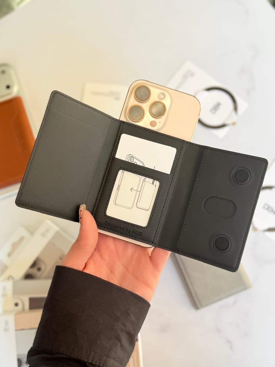 جاکارتی مگ سیف اچ دی دی مدل HDD Mini Card Bag اورجینال | مناسب همه گوشی ها بهمراه حلقه مگ سیف — تصویر ۸