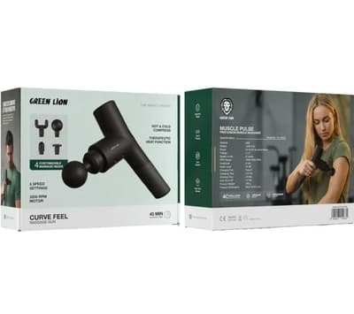 تفنگ ماساژ گرین لاین Green Lion Curve Feel Massage Gun — تصویر ۲