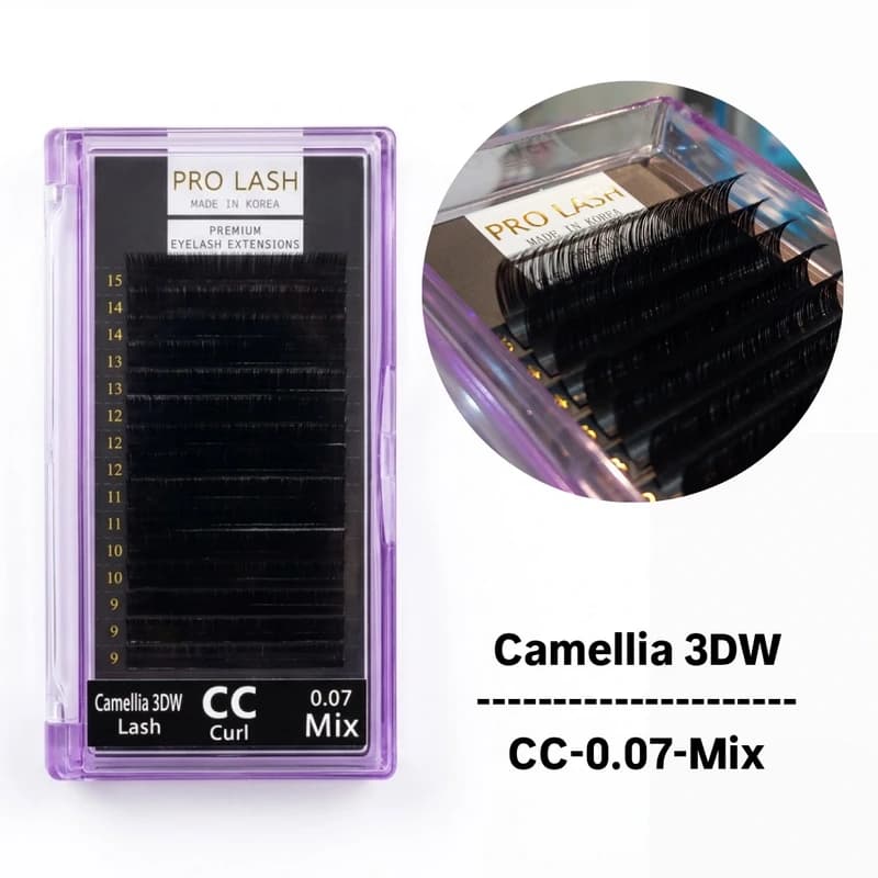 پالت مژه پرولش Pro Lash Camellia 3DW 0.07 CC-Mix