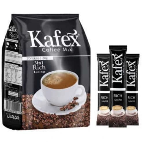 کافی میکس ۳ در ۱ ریچ کافکس بسته ۲۰ عددی Kafex 3 in 1 Rich coffee mix