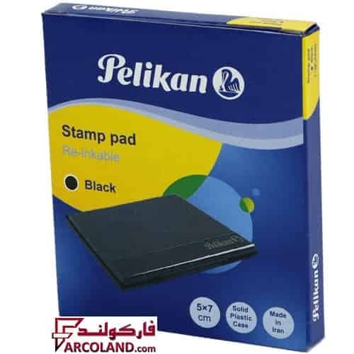 استامپ پلیکان Pelikan سایز کوچک 7×5 سانتی متر رنگ مشکی