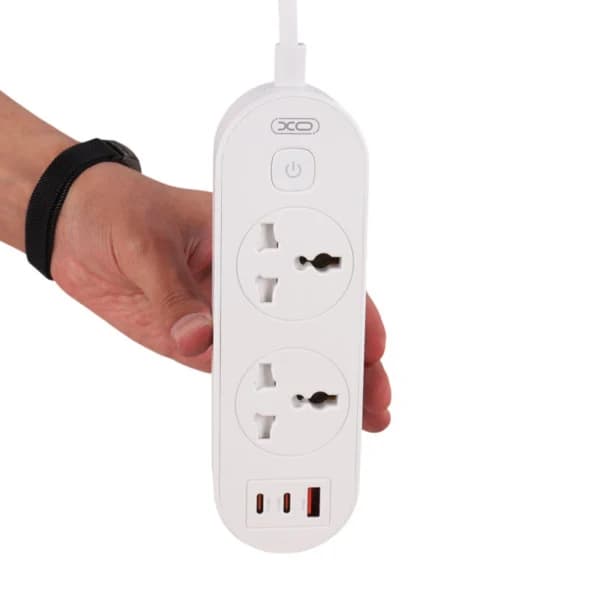 چند راهی 2 خانه ایکس او XO-WL31 با کابل 1.5 متری + شارژر USB و Type-C — تصویر ۷