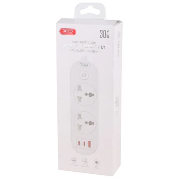 چند راهی 2 خانه ایکس او XO-WL31 با کابل 1.5 متری + شارژر USB و Type-C — تصویر ۸