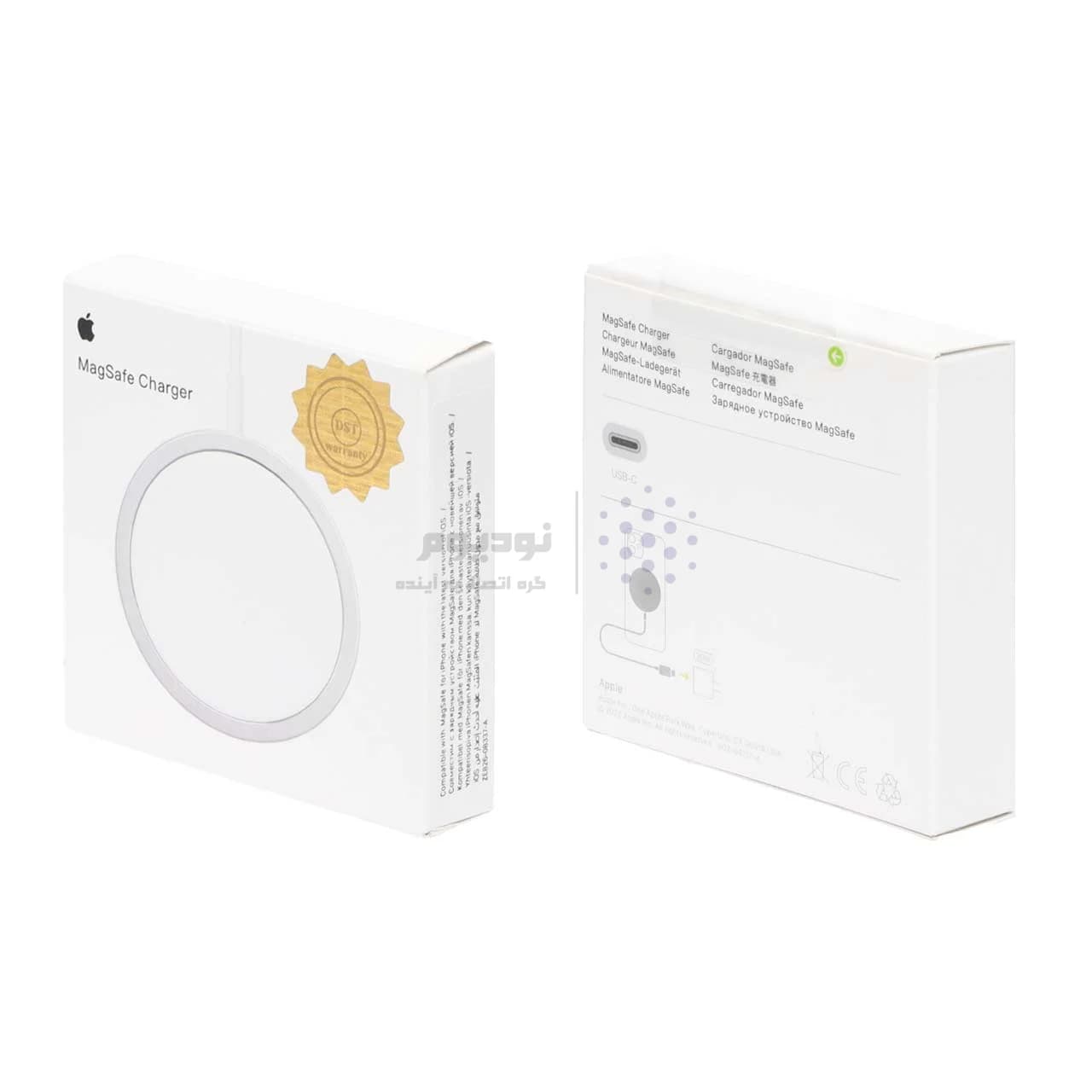شارژر مگ سیف Magnetic Type-C مدل A2140 – سفید – DST (گارانتی شش ماهه) — تصویر ۲