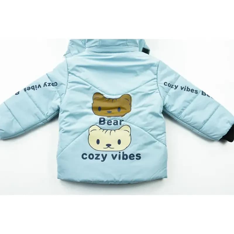 کاپشن پسرانه BEAR آبی — تصویر ۷