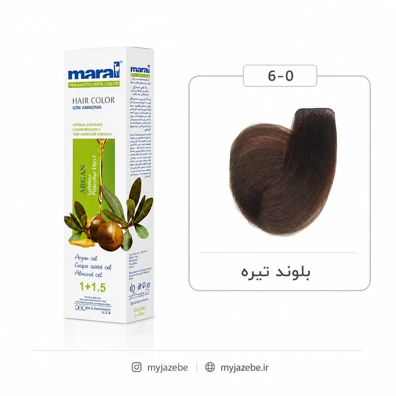 رنگ مو بلوند تیره مارال شماره Maral 6.0
