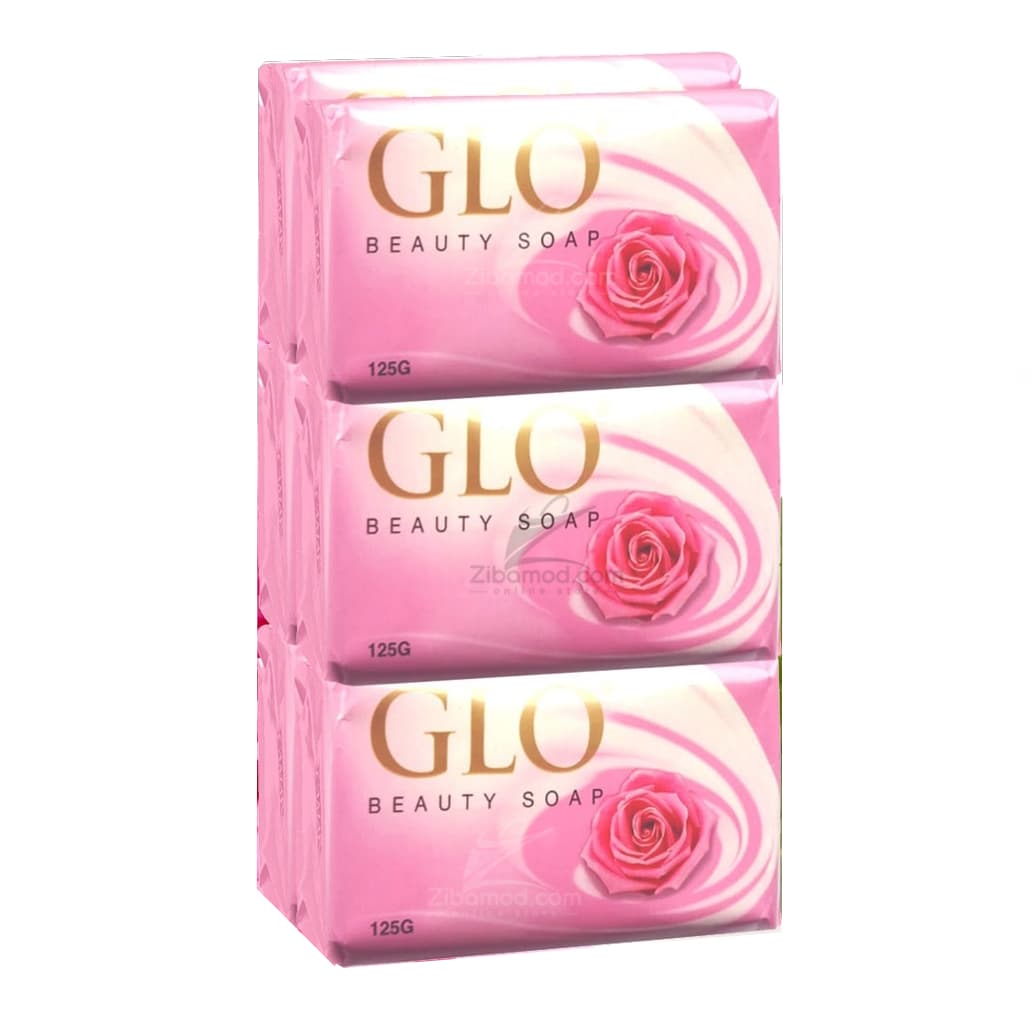 صابون GLO با رایحه گل رز بسته 6 عددی