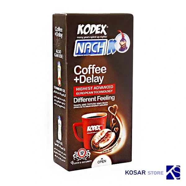 کاندوم تاخیری کدکس کافی دیلی Coffee بسته 12 عددی
